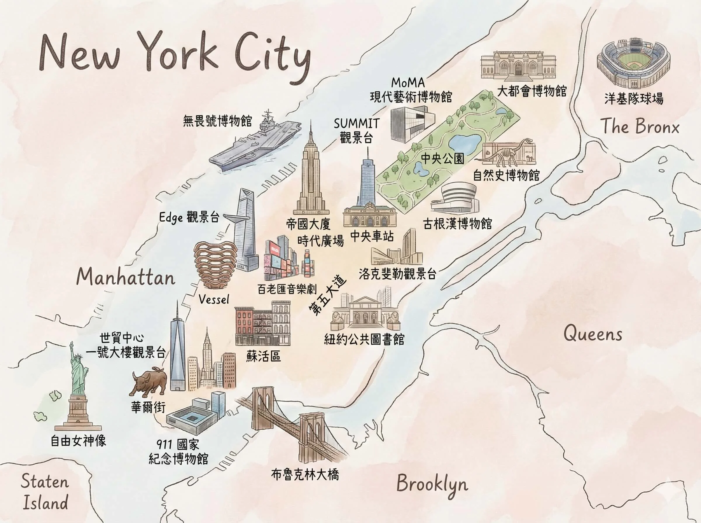 Nyc Attractions Map